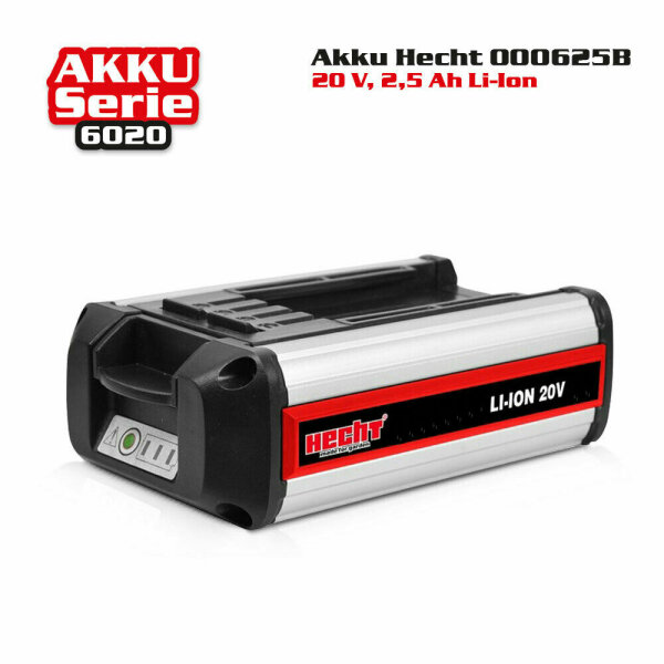 Lithium Akku Hecht Serie 6020 20Volt 2,5AH